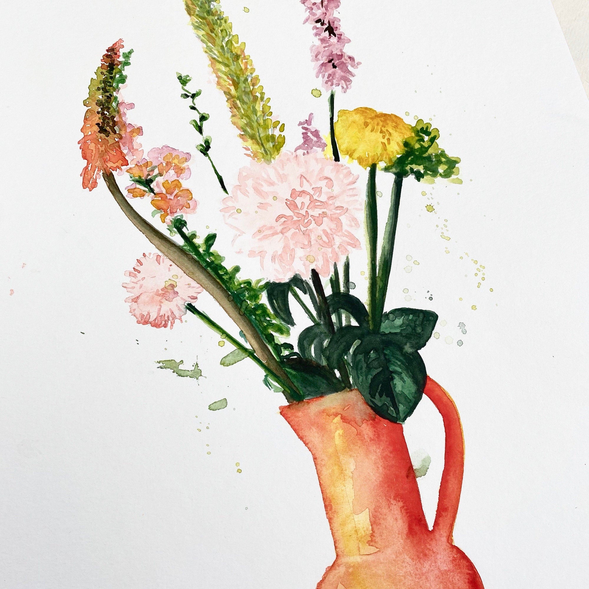 Original-Illustration | Spring Flowers Kunstdruck Leo la Douce 