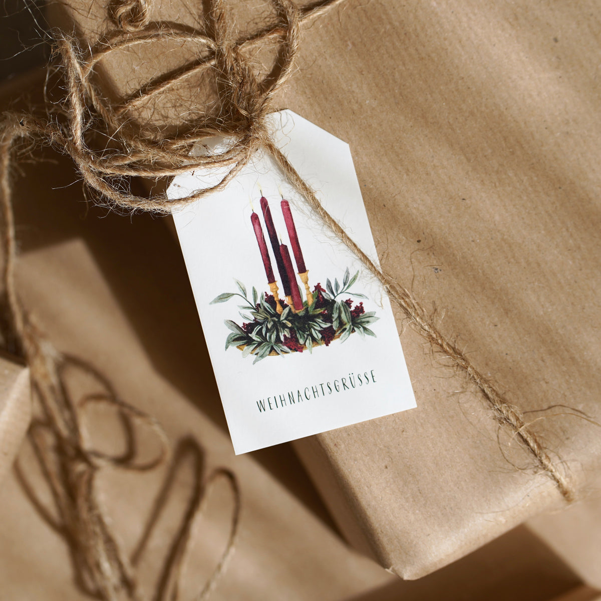 Geschenkanhänger · Adventsgesteck