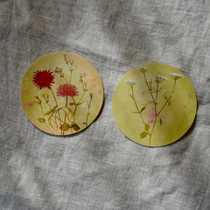 Untersetzer · Wildblumen | Dahlie | Grün
