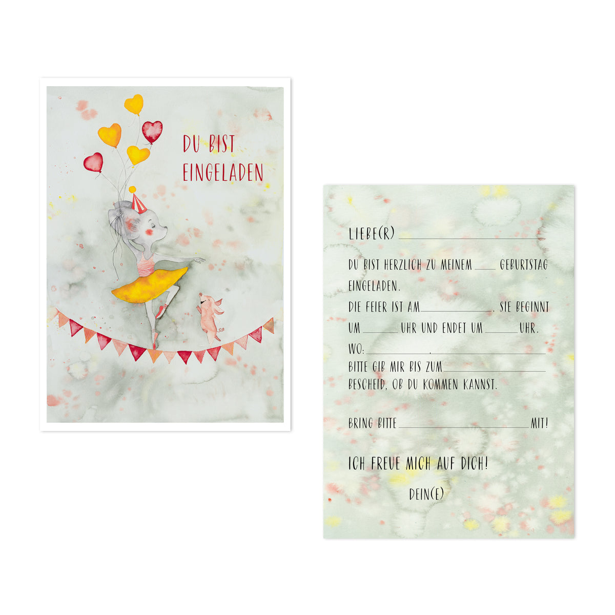 Invitation Cards · Miss Ballerina