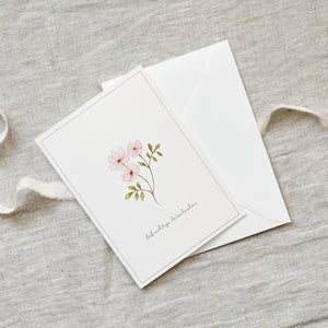 Condolence card · Sincere condolences | Rose