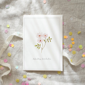 Condolence card · Sincere condolences | Rose