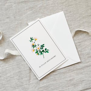 Sympathy Card Rose