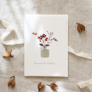 Grußkarte · Besinnliche Festtage | Weihnachtsbouquet