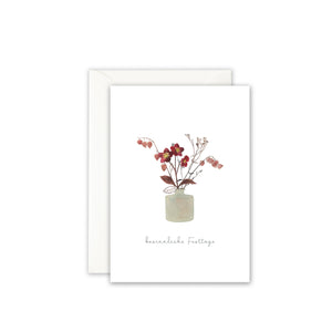 Grußkarte · Besinnliche Festtage | Weihnachtsbouquet