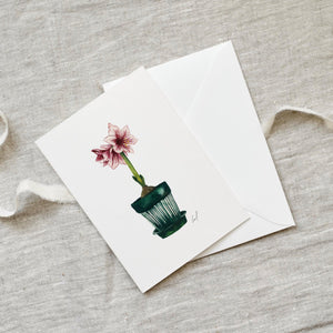 Greeting card · Amaryllis