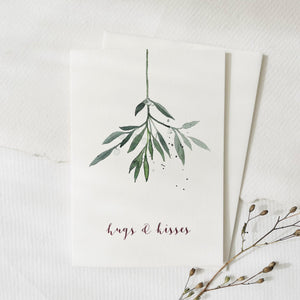 Grußkarte · Hugs & Kisses