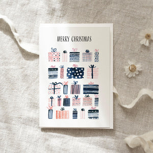 Grußkarte · Oh so many christmas gifts