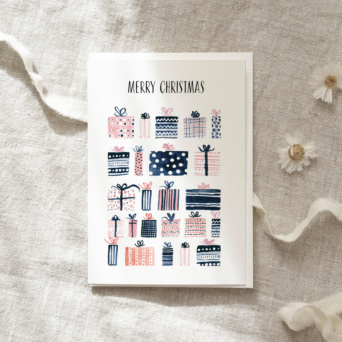 Greeting Card Oh so many christmas gifts