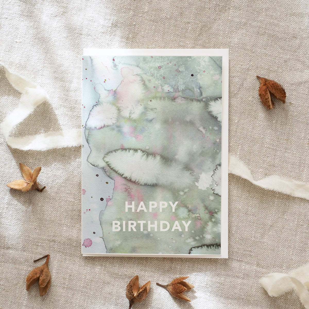 Grußkarte · Happy Birthday | Waterclouds