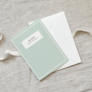 Grußkarte · Du bist wunderbar