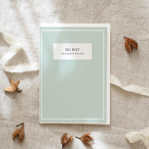 Grußkarte · Du bist wunderbar