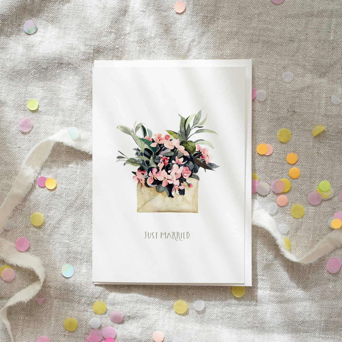 Grußkarte · Just married