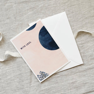 Grußkarte · With Love