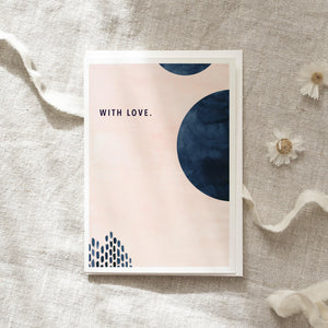 Grußkarte · With Love