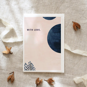 Grußkarte · With Love
