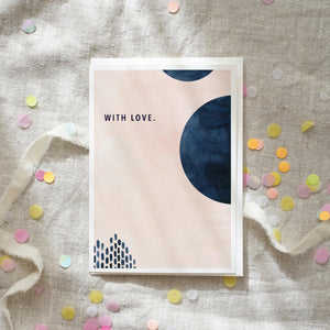 Grußkarte · With Love