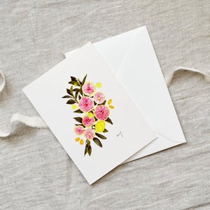 Greeting Card Pink citrus