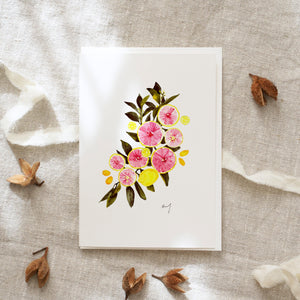 Greeting Card Pink citrus