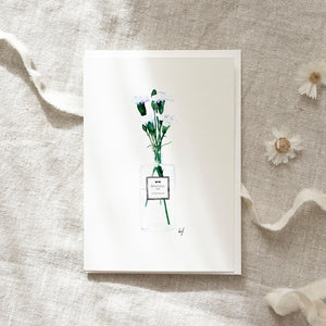 Greeting Card Flacon Vase