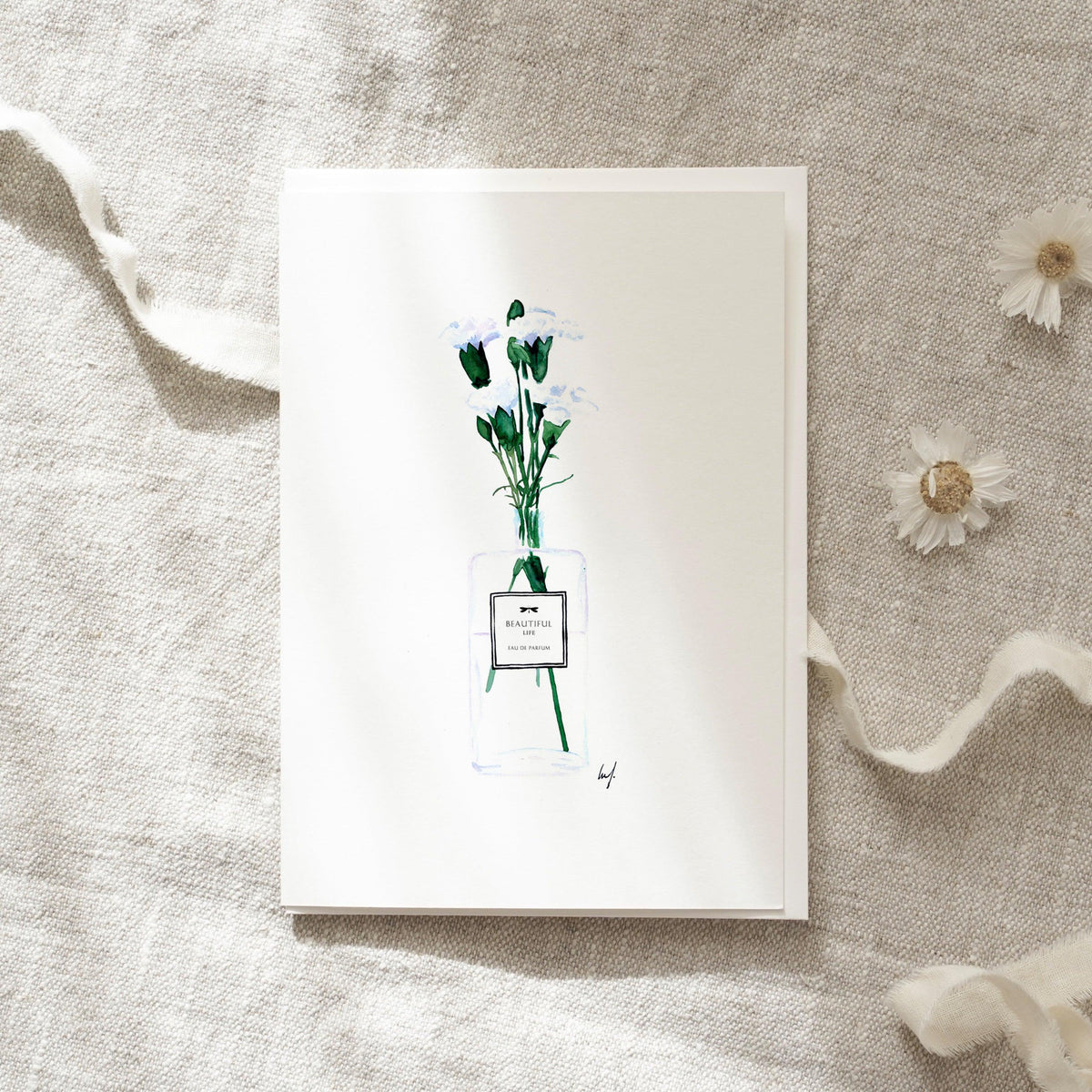 Grußkarte · Flacon Vase