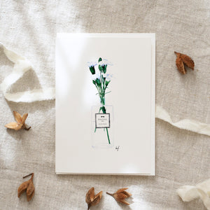 Greeting Card Flacon Vase