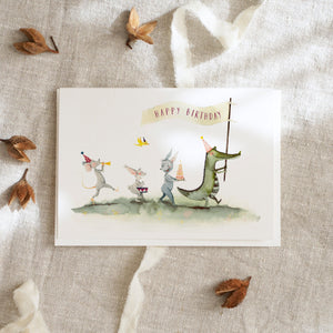 Grußkarte · Geburtstagskarawane