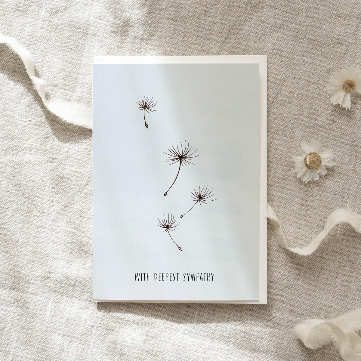 Trauerkarte · With deepest sympathy