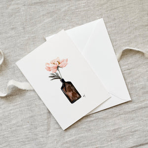 Greeting Card coral Blossom