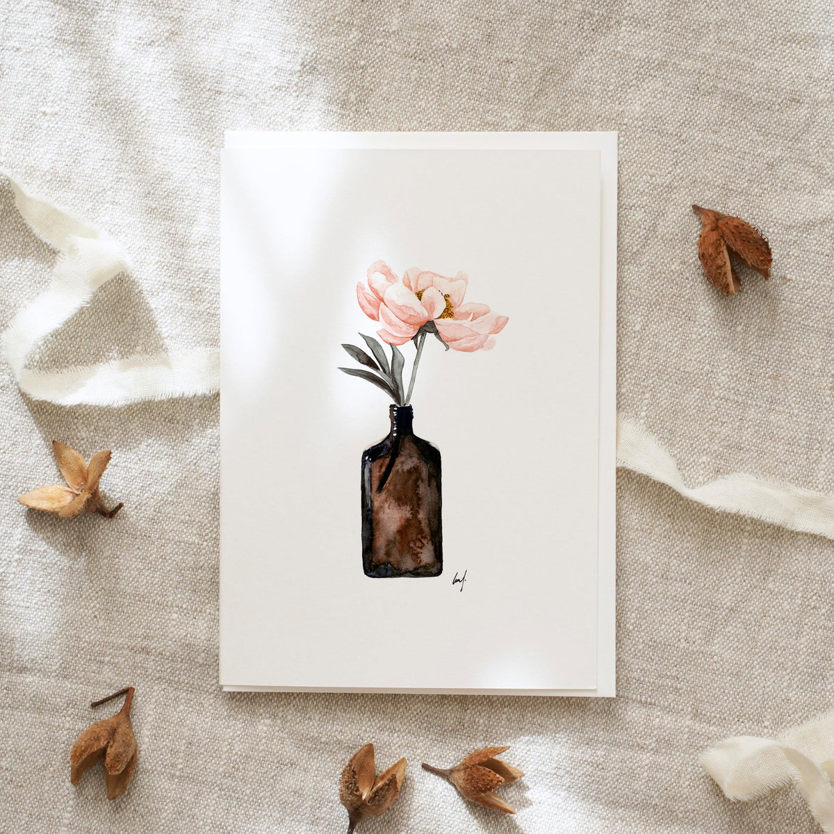 Greeting Card coral Blossom