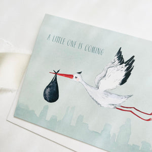 Grußkarte · A little one is coming