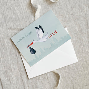 Grußkarte · A little one is coming