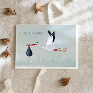 Grußkarte · A little one is coming