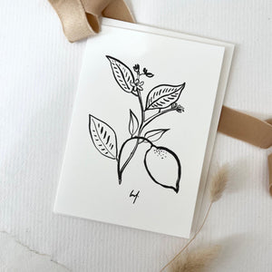 Greeting card · Citrus Flower