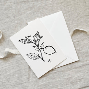 Greeting card · Citrus Flower