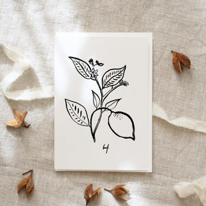 Greeting card · Citrus Flower