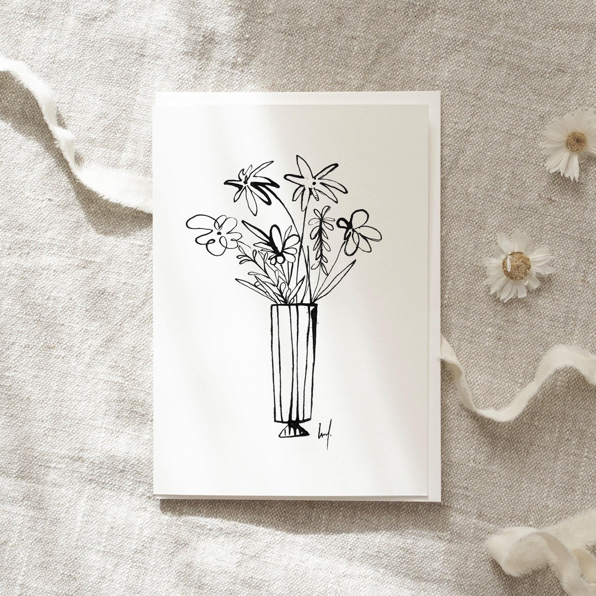 Grußkarte · Flower Vase