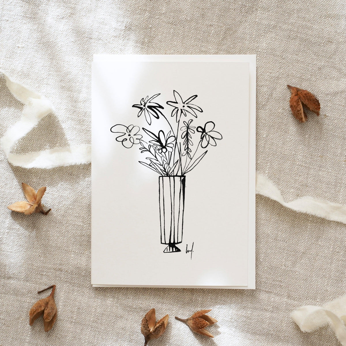 Grußkarte · Flower Vase