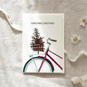 Grußkarte · Christmas Bicycle