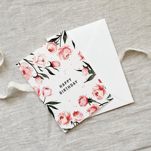 Greeting card · Happy Birthday | roses