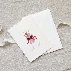 Grußkarte · Colorful wish | Candles