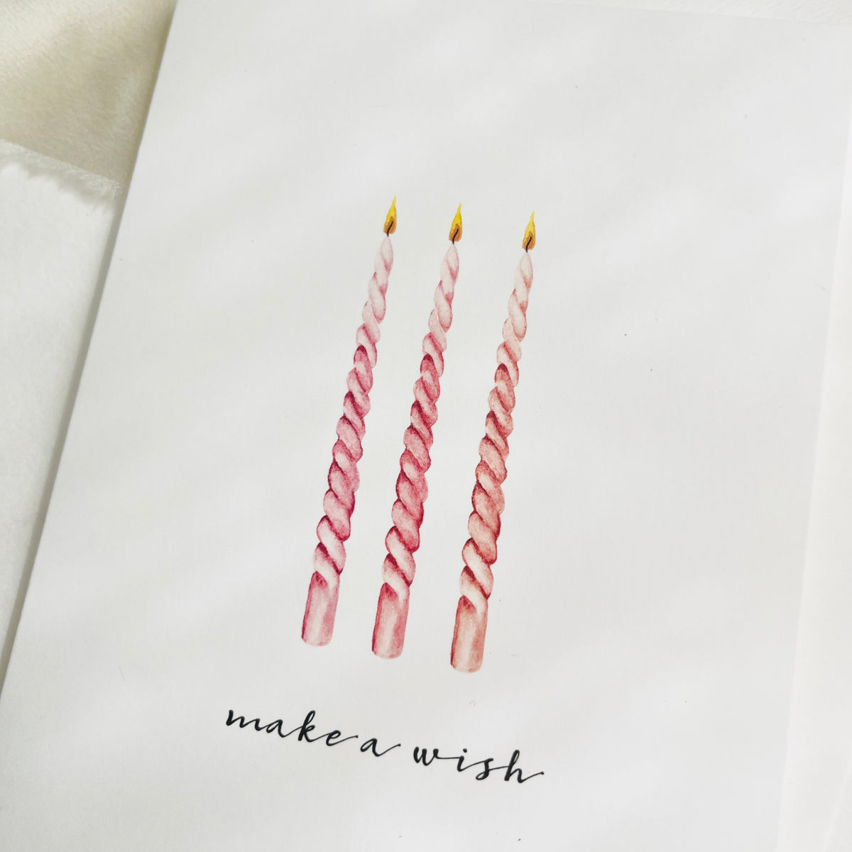 Grußkarte · Make a wish