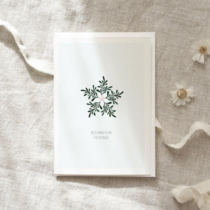 Grußkarte · Besinnliche Festtage