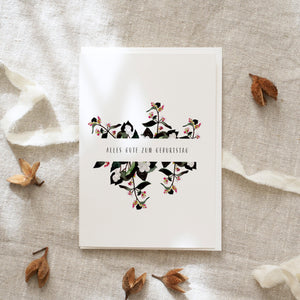 Grußkarte · Geburtstagsschneebeeren