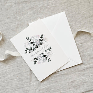Greeting Card Wedding Greetings Eucalyptus