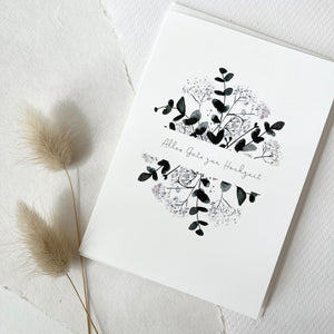 Greeting Card Wedding Greetings Eucalyptus
