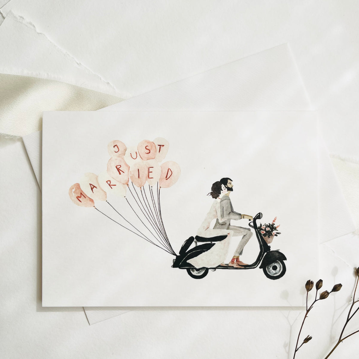 Grußkarte · Bridal Scooter