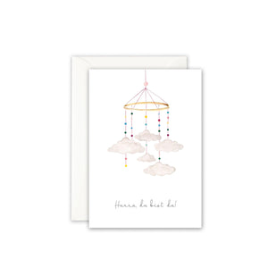 Grußkarte · Hurra du bist da