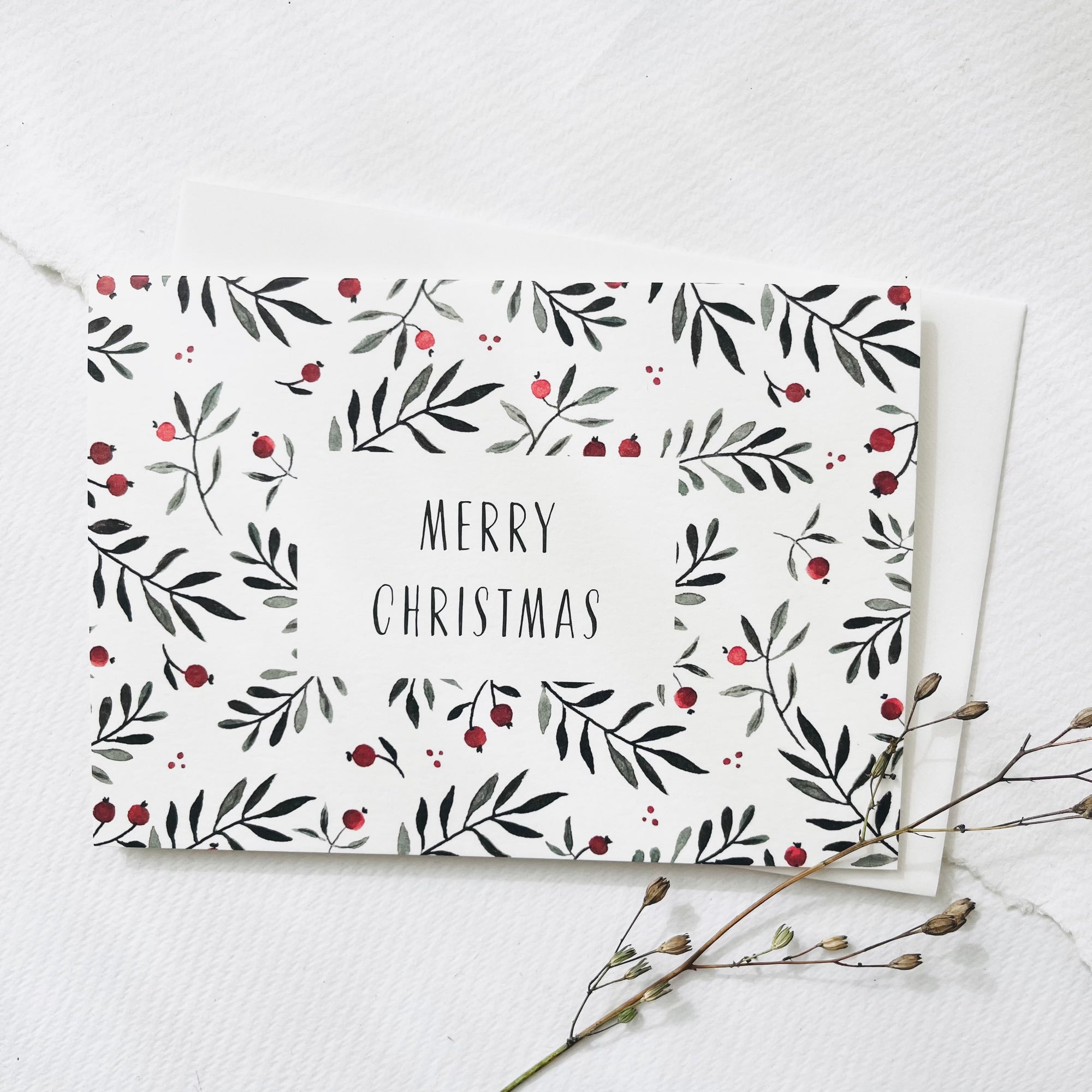 Grußkarte · Merry Christmas | Pattern Grußkarte Leo la Douce 