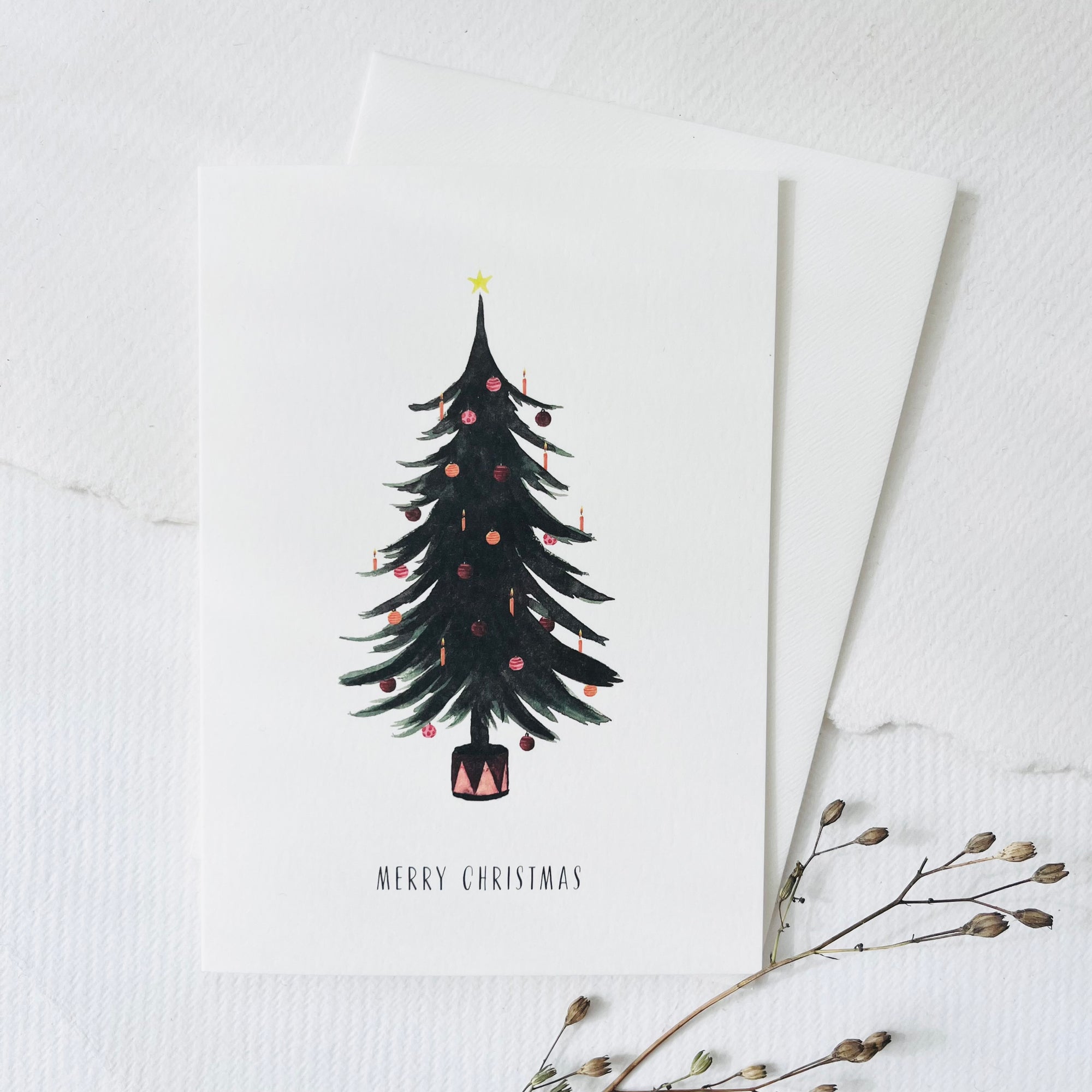 Grußkarte · Christmastree Grußkarte Leo la Douce 